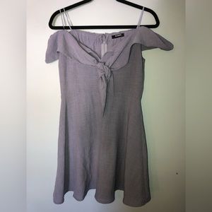 NWT Azalea (LAD9418) mini dress, off the shoulder, denim - Large